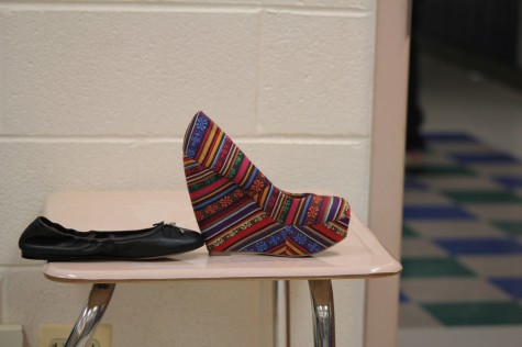 Teenagers tired of wearing high heels