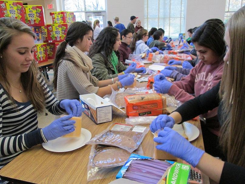 Students, staff give back during CHS Day of Service