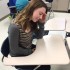 Junior Bridie Dunn struggles to concentrate in class despite the heat.