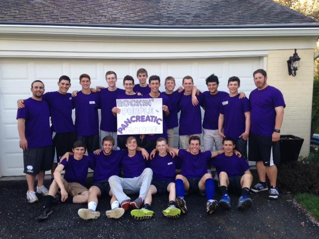 CHS+baseball+team+dresses+up+in+purple+to+support+pancreatic+cancer+awareness.
