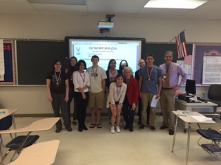 11 CHS students received medals for their performance in the Russian Olympiada.