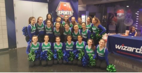 CHS Poms Performs During Wizards Halftime