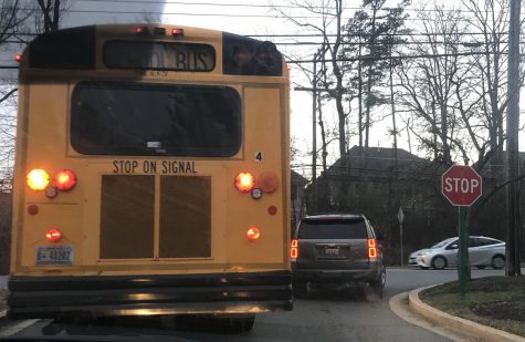 On Jan. 13, 2020, an MCPS school bus drives students home.