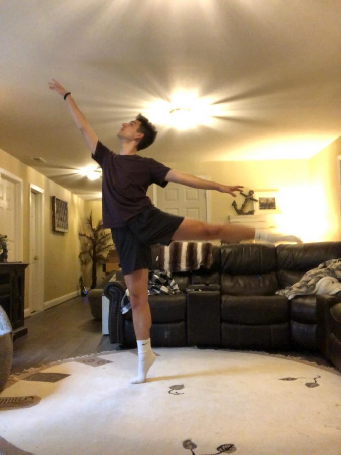 Senior Michael Castelli has been using dance as a way to cope during quarantine. Him and his friend have started teaching dance classes to help others stay active during this time.