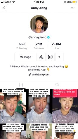 WCHS Senior Andy Jiang's TikTok account focuses on educational content. Each of his posts tell stories and interesting facts about various different topics.