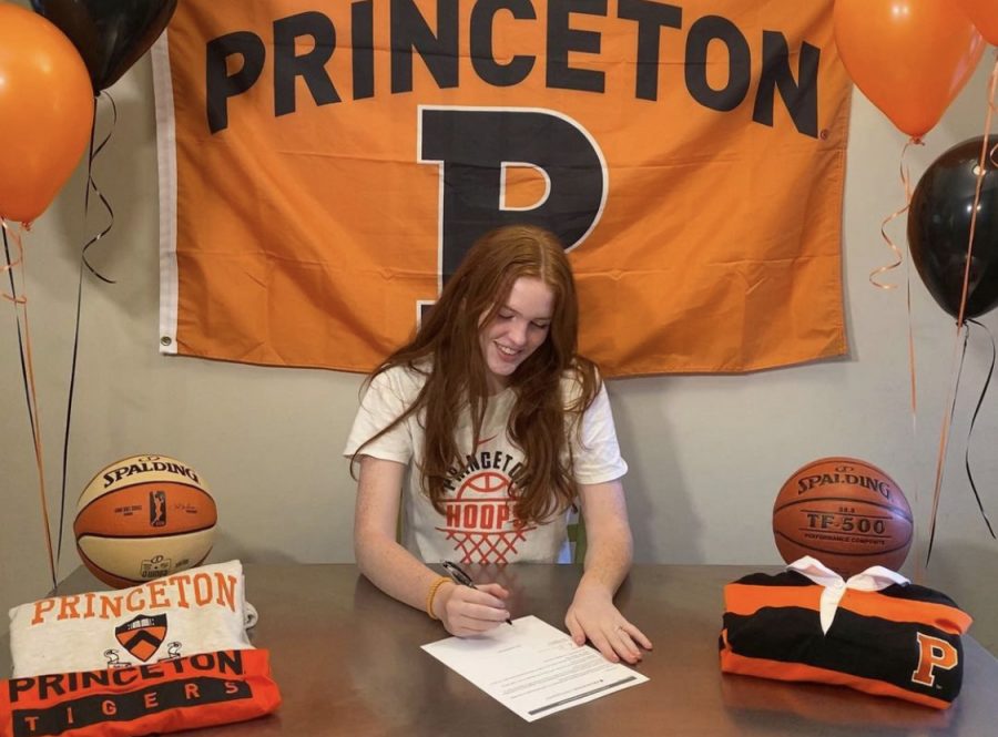 Hill+signed+to+play+womens+basketball+for+Princeton+University.+After+three+years+of+hard+work%2C+she+ended+up+committing+to+one+of+the+first+schools+she+talked+to+in+the+recruiting+process.+