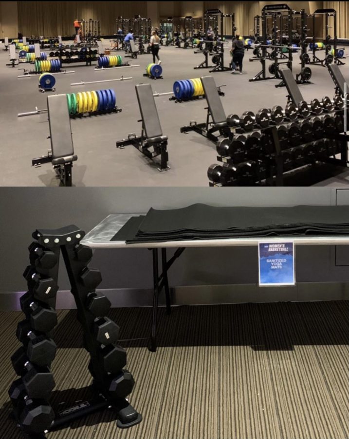 Ali Kershner, a sports performance coach at Stanford posted this photo on her Instagram highlighting the differences in the mens and womens weight room for the NCAA tournament. 