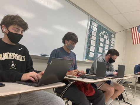 WCHS students work on their school-issued Chromebooks during class. Every student should have the same opportunities and technology equality at school.