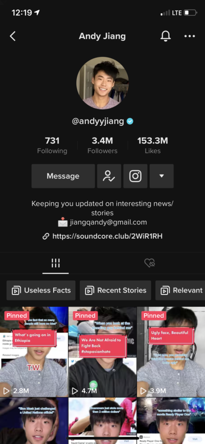 A+screenshot+of+Andy+Jiangs+TikTok+account+with+about+three+and+a+half+million+followers.+Jiang+was+only+a+senior+at+WCHS+when+his+rise+in+fame+started.