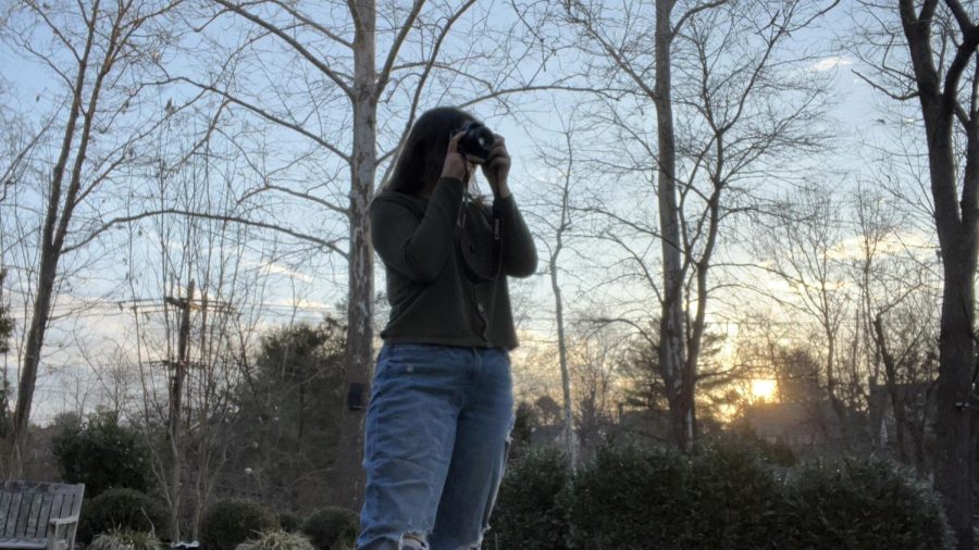 WCHS senior Gabriella Ward enjoys taking her pictures outdoors. 