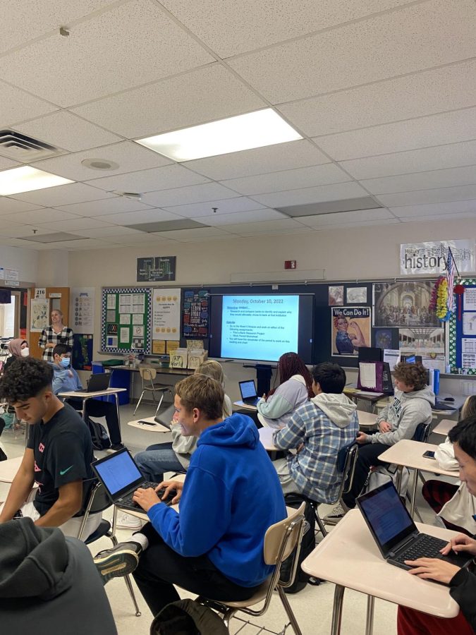 Personal finance, taught by Mrs. Brown, is a social studies class in which students learn about financial literacy.