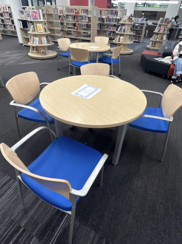 The Potomac Librarys new renovations include brand new furniture, carpeting, and an expanded variety of books.