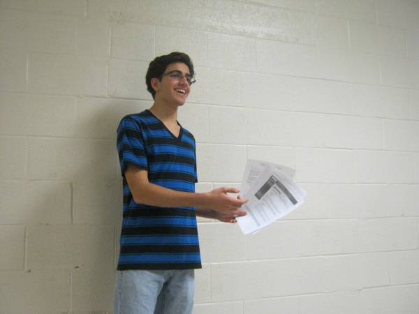 Junior club president Cameron Tehranchi hosts monthly meetings. 