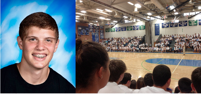 Students, staff and family members gathered in the CHS auditorium at 7 p.m. May 21 to remember sophomore Evan Rosenstock.
