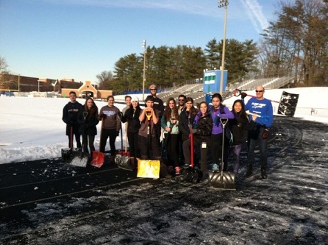 Track and field struggles with inclement weather 