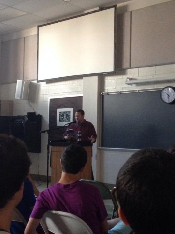 CHS English teacher holds poetry reading during lunch
