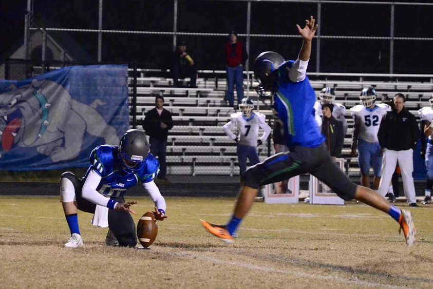 Senior tennis player Elliot Thaker has become the football teams starting kicker. 