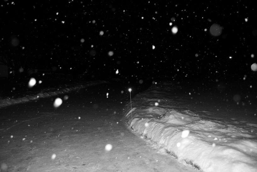 Snow-covered sidewalks made it difficult for students to walk to school during last winters severe weather.