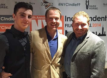 Senior Aidan Gray (left) and Scott Selman (right) founded Cue93 studios.  One of their films was selected for a New York Film Festival.