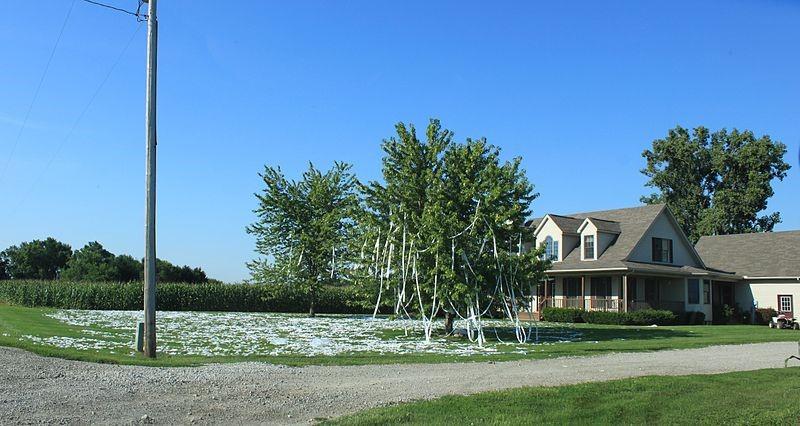 Toilet papering houses is used as a form of initiation for some sports teams. 