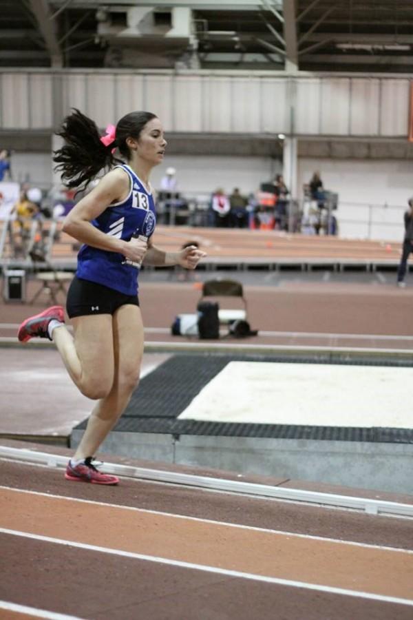 Srour competes in the mile during the Virginia Tech invitational Jan. 31. 