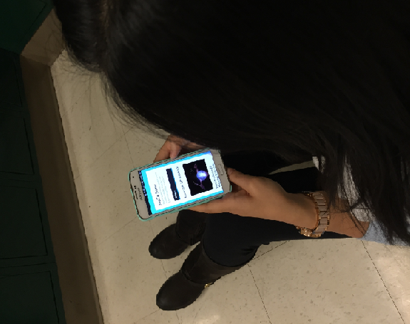 CHS students often check MoCoSnow through the Twitter and Facebook apps on their phones.