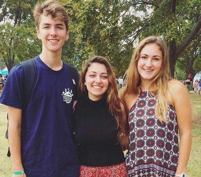 Juniors Tyler Hirshon, Donna Dadkhoo, Ellie Lavery enjoy the Landmark Music Festival at the National Mall.