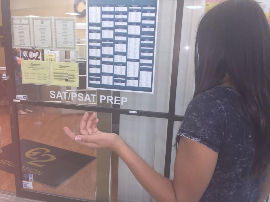 Sophomore Eliana Espinosa wonders whether to sign up for SAT prep or not, depending on whether colleges will require the test.