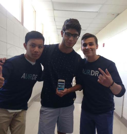 Aurdr Co-Founders Tim Manik, Ramsey Hatoum and Luka Jeremic promote their app