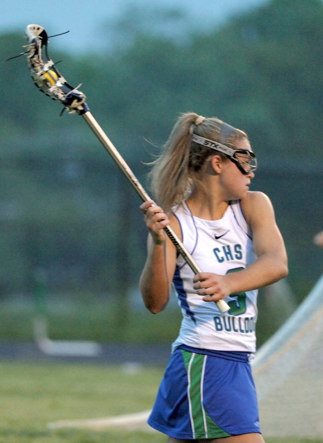 Senior Annie Moshyedi led the girls lacrosse team to a regional championship win over Urbana this season.