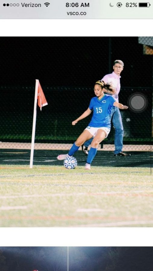 The girls varsity soccer blue away uniforms are the Observers pick for the best fall team uniform.