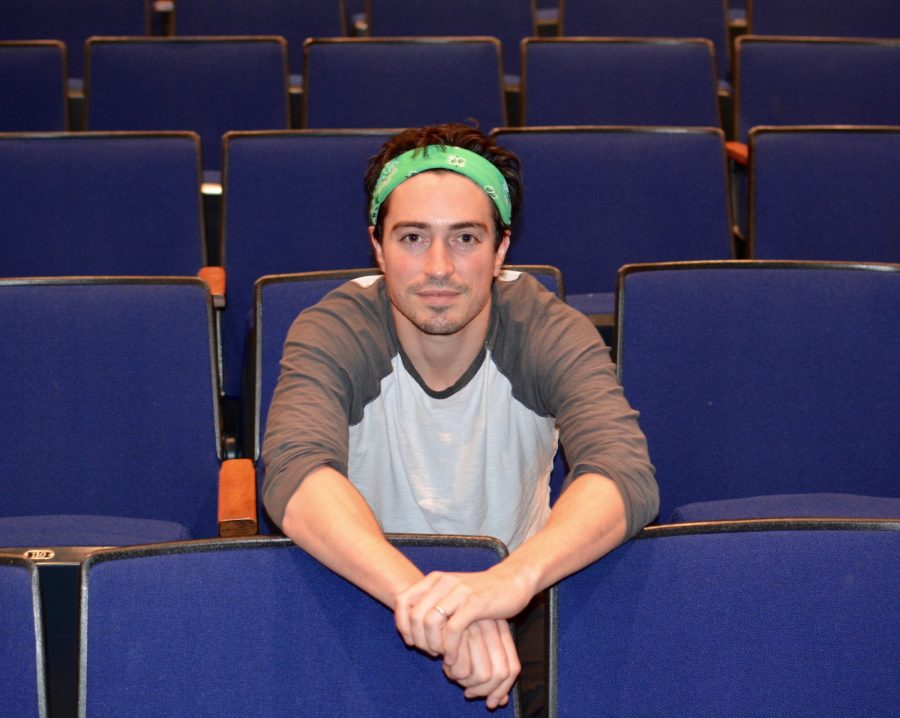 Feldman in the CHS auditorium during the interview.