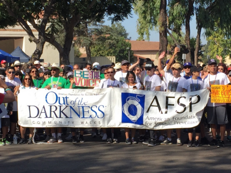 A picture of people walking for AFSP, shot for a documentary about suicide experiences and prevention.