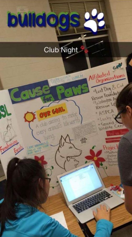 Cause for Paws is just one of the many new clubs created this year.