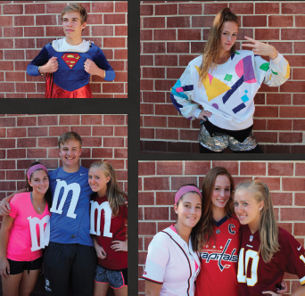 Top left: sophomore Thomas Young; top right: sophomore Brooke Barclay; bottom left:
sophomores Emma Sumberg, Nick Wagman and Lauren Hando; bottom right: Sumberg,
Barclay and Hando.