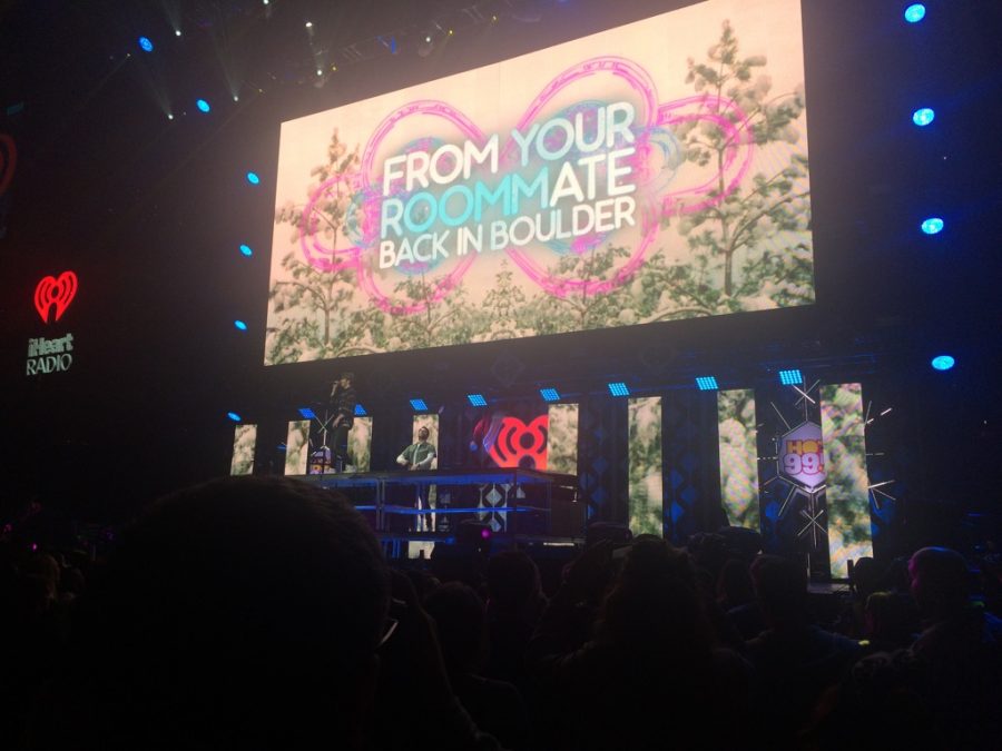 A snippet of The Chainsmokers lively performance at JingleBall. 