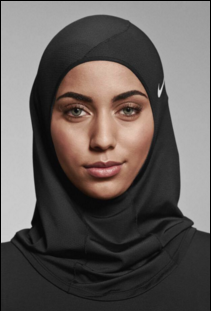 Nike's new hijab for athletic activity.