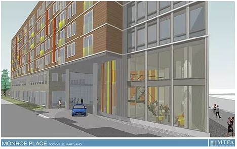 Above is the projected model for Main Street's apartment complex, which is set to open in 2020. It is supposed to provide housing to disabled adults in the Rockville community.
