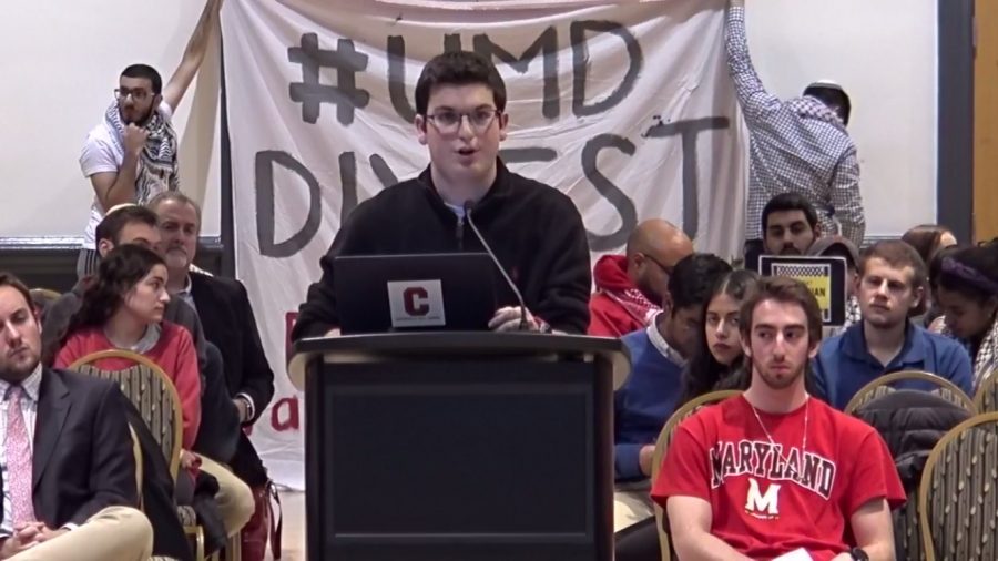 2017 CHS alumnus and current UMD freshman Dan Alpert speaks out against BDS.