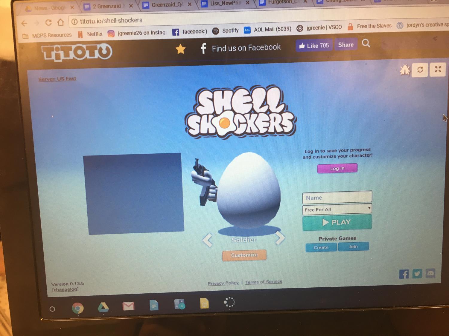 Shell Shockers Free Shooting Game