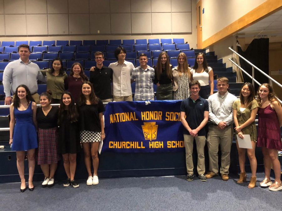 NHS inducts new class of bright members