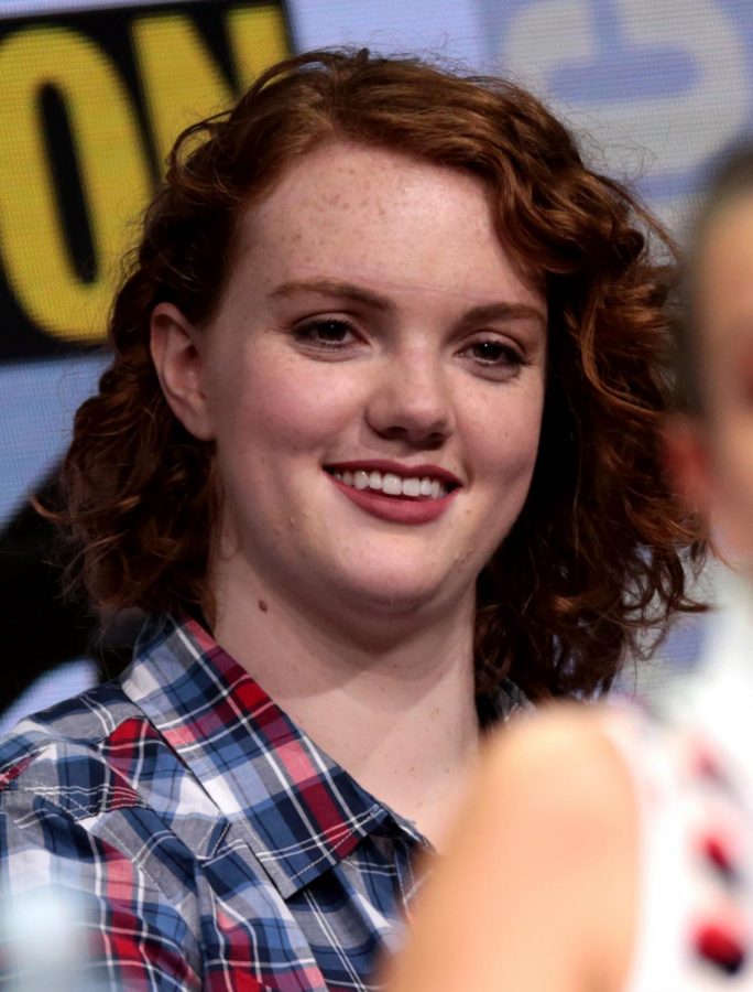 Actress Shannon Purser, who plays Sierra Burgess, poses at the 2017 San diego Comic con.