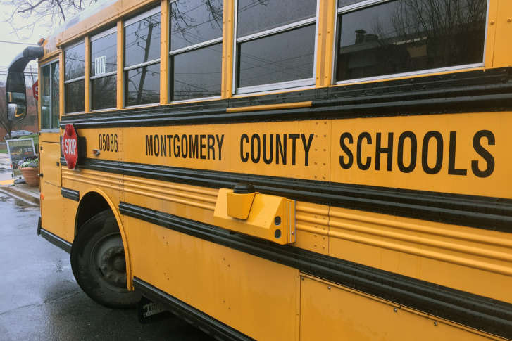 A MCPS school bus, used to drive elementary, middle and high school students, does not include seat belts, which is a possible safety hazard. 