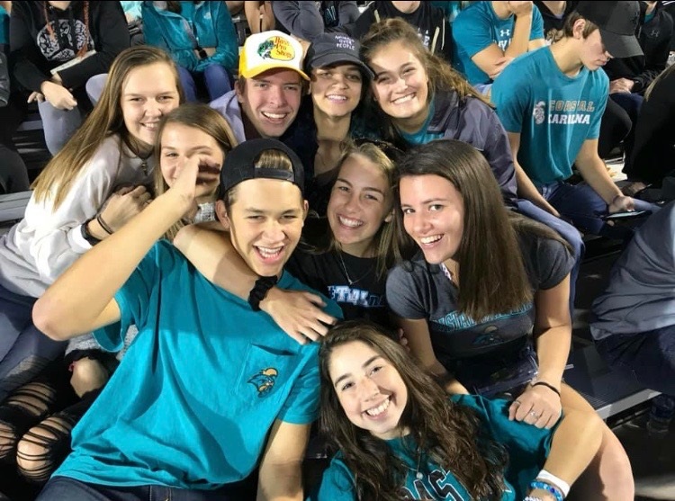 WCHS Class of 2018 alumna Francesca Moore and her friends attended a football game at Coastal Carolina University in Myrtle Beach, South Carolina.