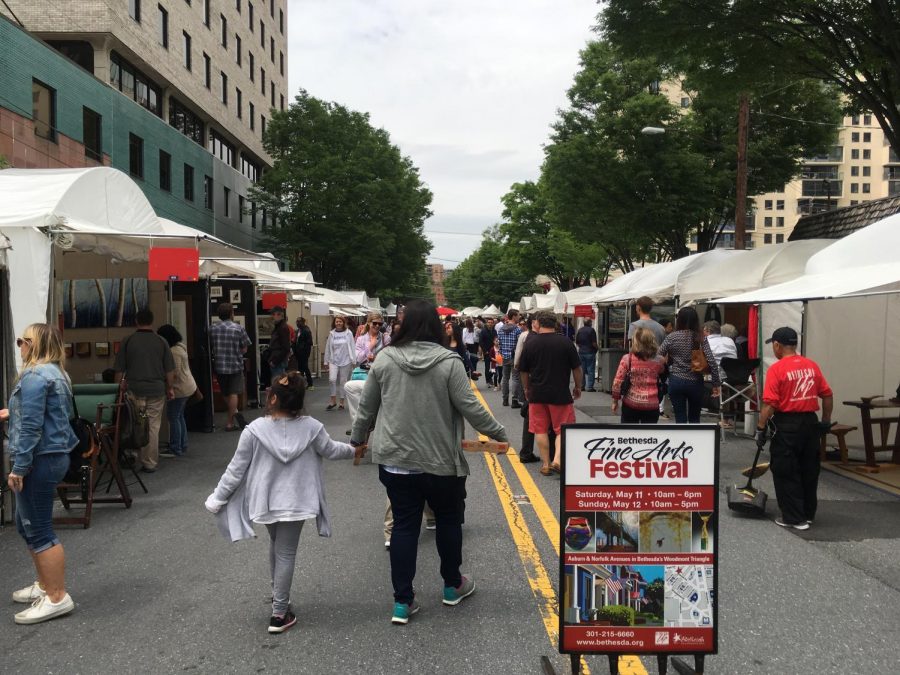 A view of the entrance to the Bethesda Arts Festival. 