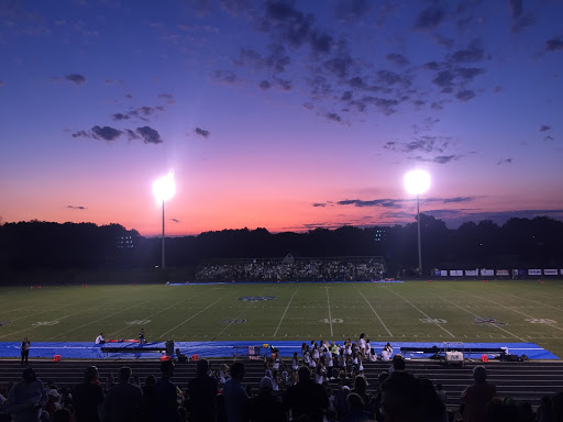 The sun sets during WCHS home opener football game vs Walter Johnson on Friday, September 6, 2019. It costs $3 for students to attend the game
