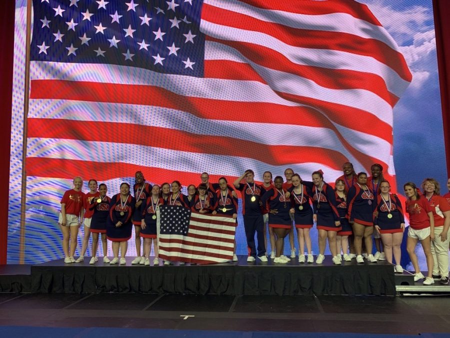 The SuperNovas represent the USA and took home gold medals at the 2019 International Cheerleading Worlds.