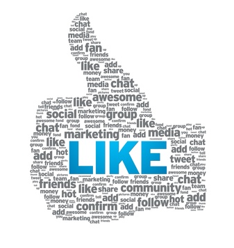 The thumbs up icon represents a "like".