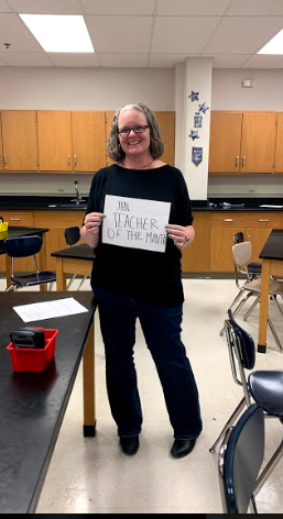 Catherine Trouteaud, the teacher of the month for the January publication.