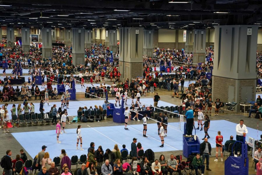 Athletes prepare for an exciting tournament in the Walter E. Washington Convention Center for the Capitol Hill Volleyball Classic. Players from all over the country and even athletes from Canada, Holland, China and Puerto Rico have come to participate in one of the most exciting and unforgettable events of the year.